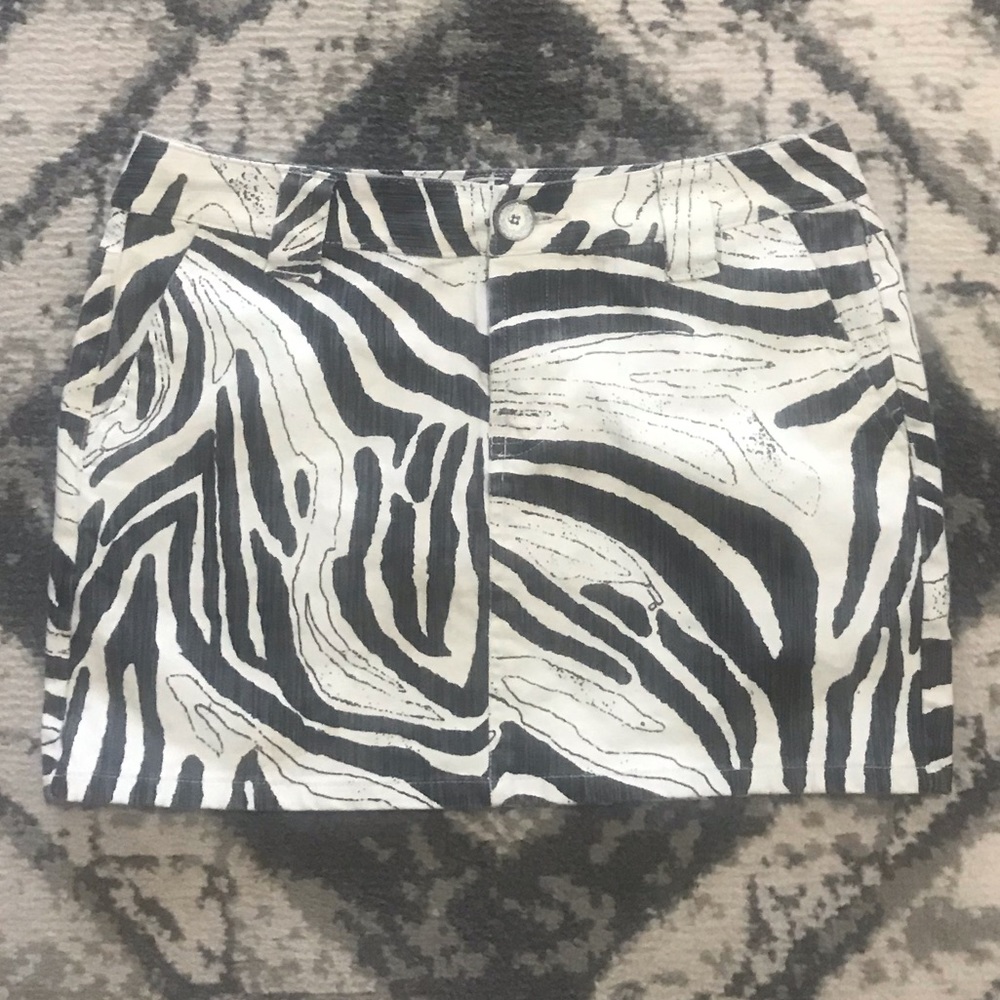 ROGAN mini skirt zebra/ animal print